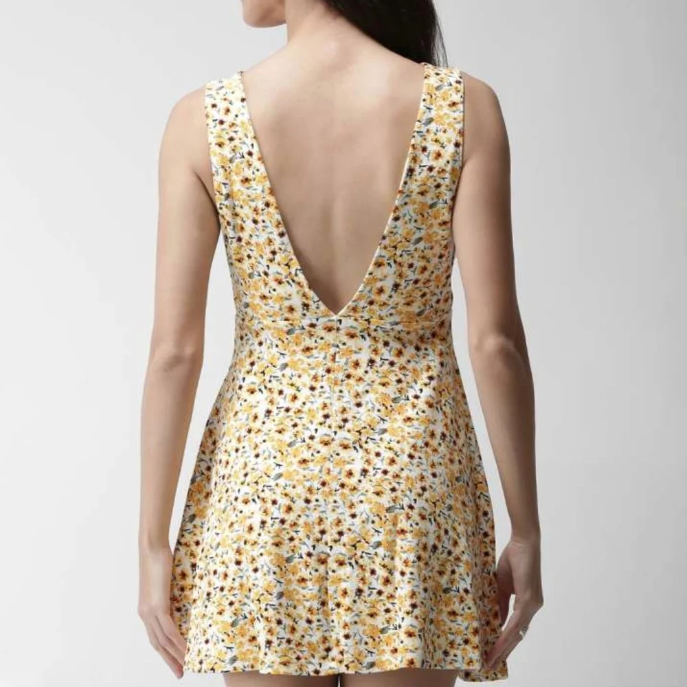 Forever 21  Yellow Sleeveless A-Line Sundress - Picture 3 of 10
